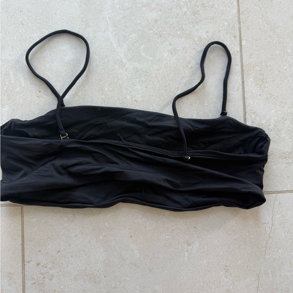 Madewell Black Bandeau Bikini Top Sleek Design - Picture 2 of 2